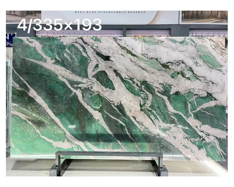 Emerald Wave Quartzite Verde Botanic Quartzite Emeral Fantasy Stone Quartzite for Kitchen Counter