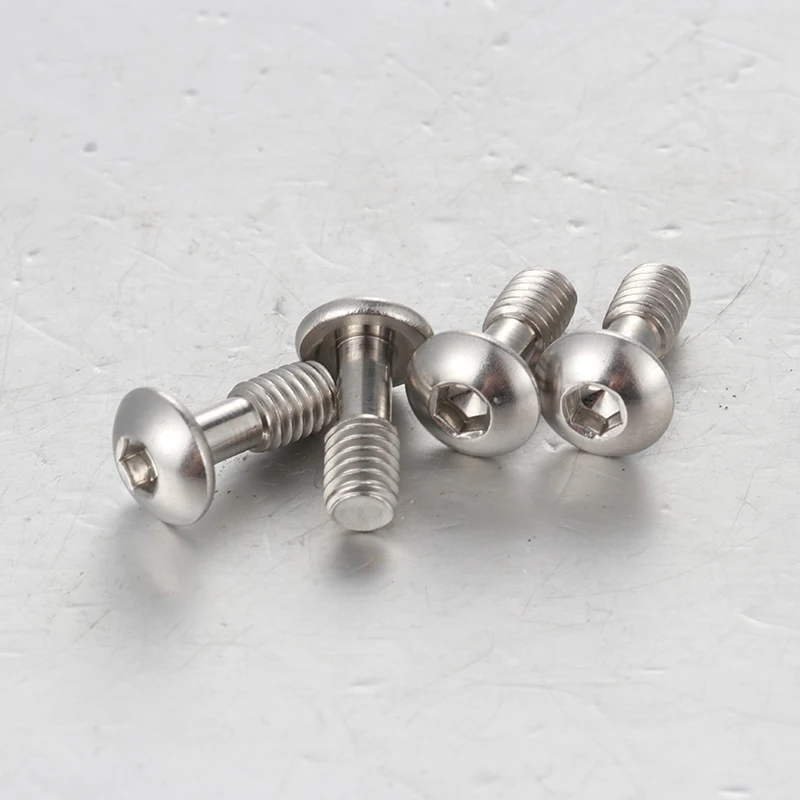 product customized screw stainless steel m4 sus 304 stainless half round head hexagonal cover screw-59