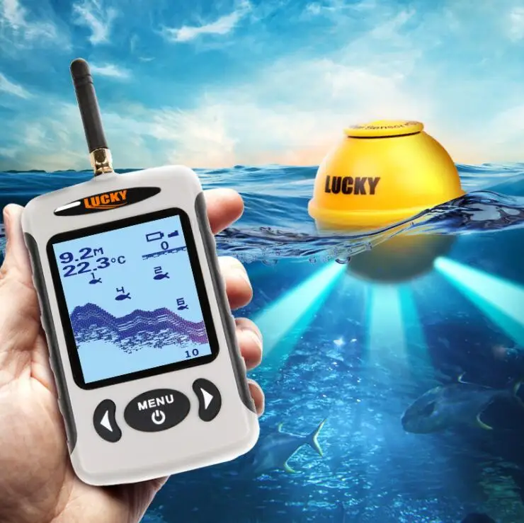 Sonar wireless fish detector visual HD fish group detector fishing sonar  fish finder