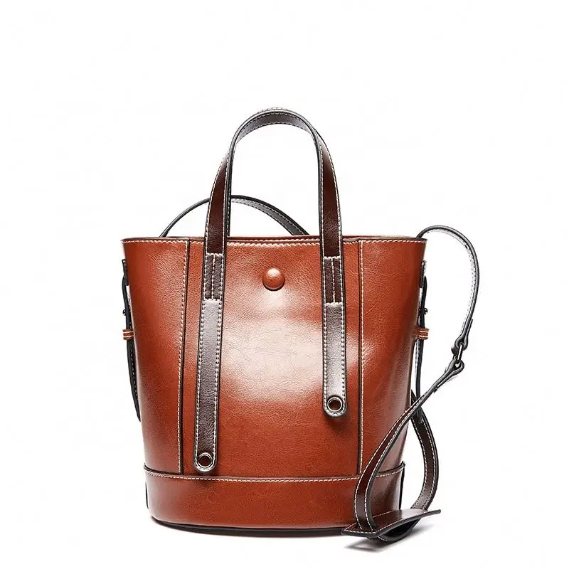 latest fashion bag handmade leather bags cowhide leather tote