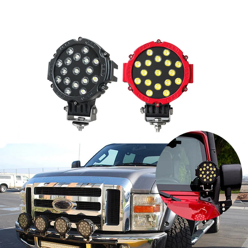 Feux De Calandre LED 24W IP67 Pour Voiture - Blanc & Jaune - 9V-60V - Pour SUV, 4x4, Camping - Installation Facile