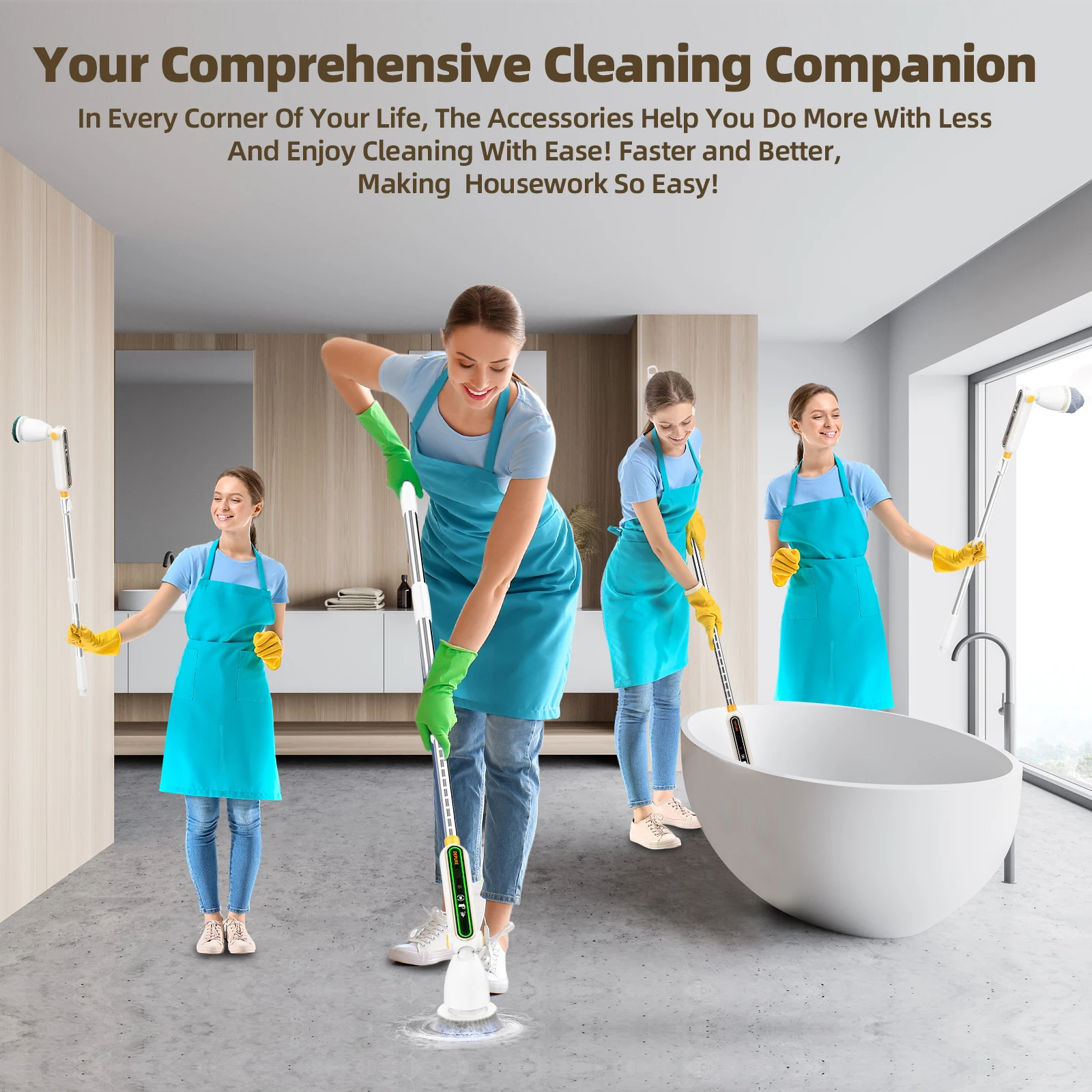 Ручной беспроводной автоматический скруббер