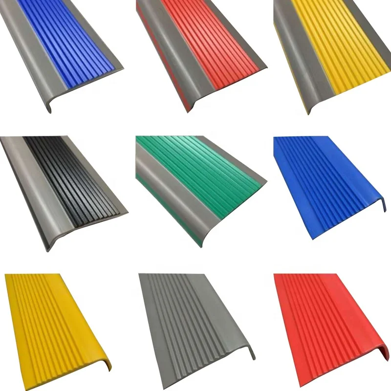 Pvc L Shape Stair Nosing Strip Non-slip Step Tread Stair Edge Protector 