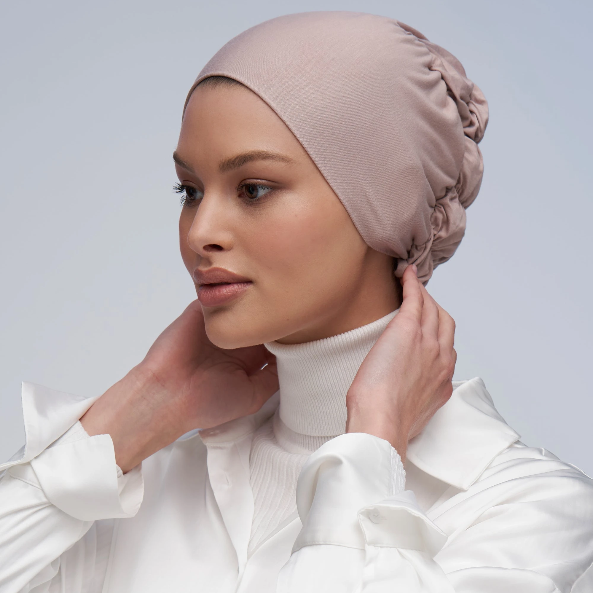 silk lined hijab undercap