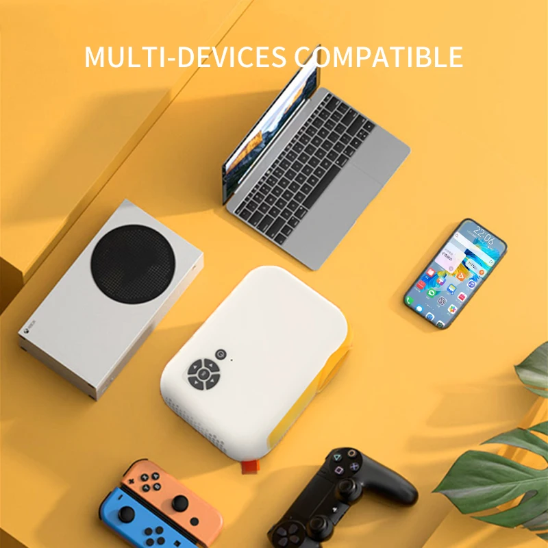Transjee  Projector A10  Gift Mini Projector Portable Small Beamer Pocket Kids Projector for Home Video
