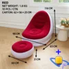 Red large-sized modular sofa + foot pump / 116*98*83cm