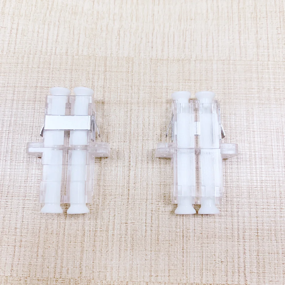 Fongko Wholesale Lc/apc Transparent Duplex Optical Adapter With Flange ...