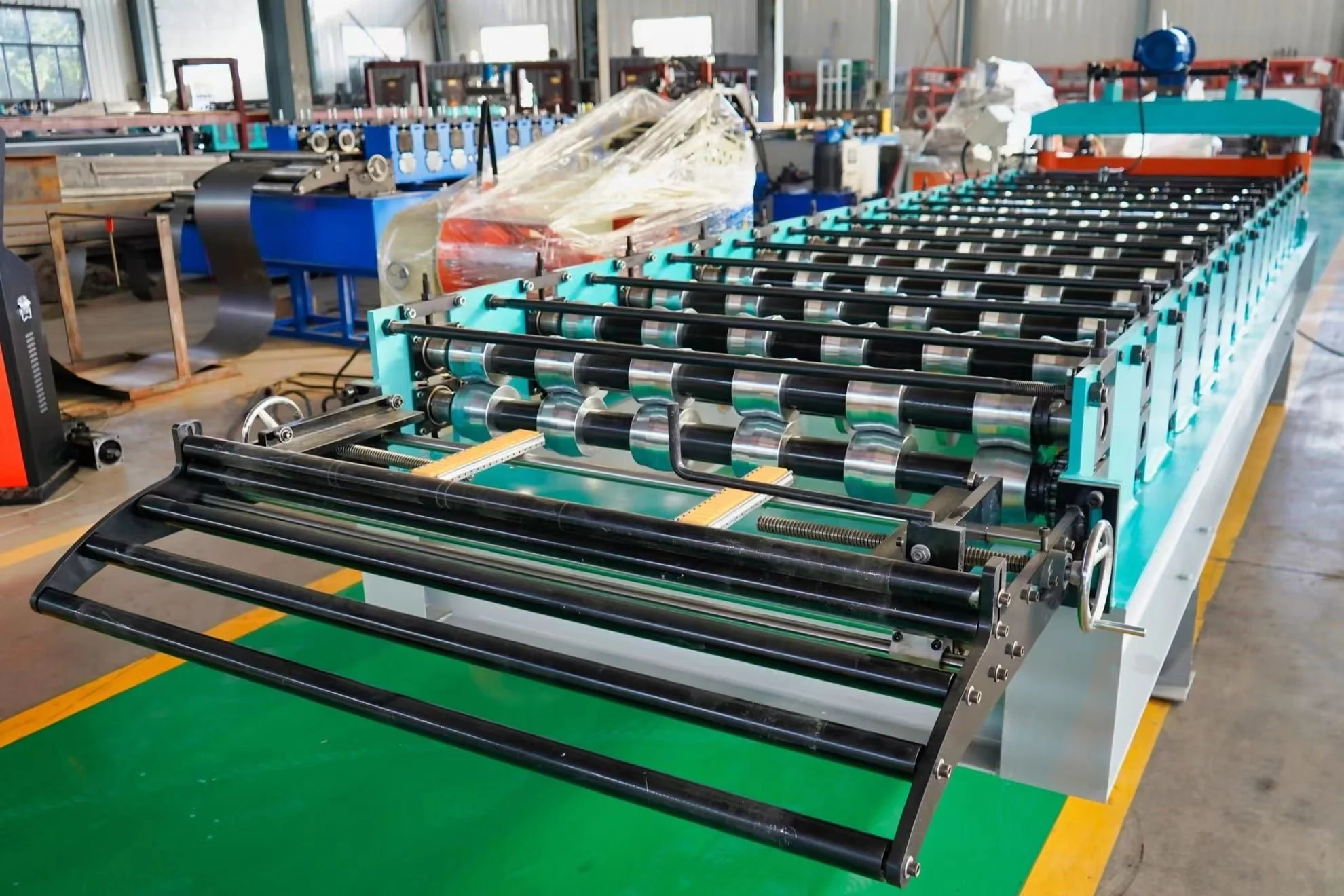 Metal Color Steel  Sheet Semi Automatic Double Side Sheet Hemming Machine