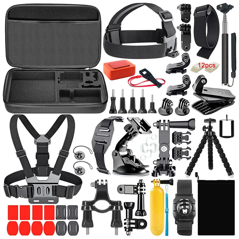 Conciërge leeg lenen 50 In 1 Action Camera Accessories For Gopro Camera With The Accessories Bag  For Action Camera Gopro 10 9 8 7 6 5 4 3 Max 4k - Buy Gopro Gopro11,Gopro  Camera