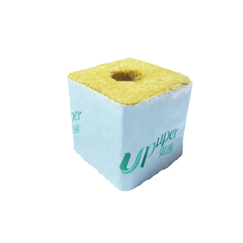 2inch wholesale rock wool growing cubes with slot at the bottom