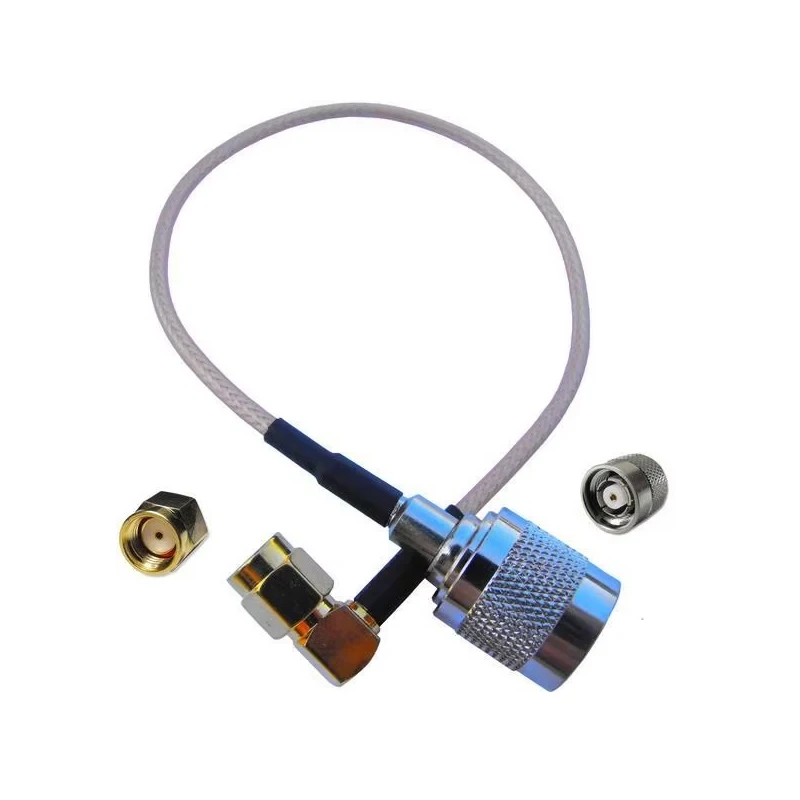 RP-TNC Plug to SMA Right Angle Male 25cm RP TNC Cable Assembly