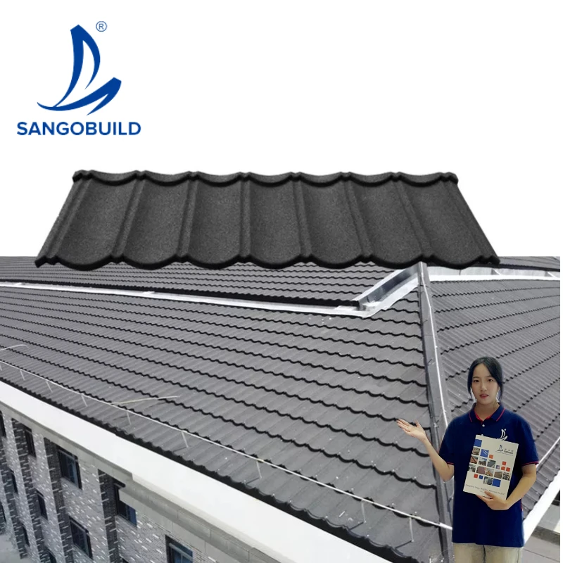 Декоративная кровельная черепица 0 45 мм алюминиевый цинковый стальной лист строительный материал с каменным покрытием Металл Harvey для дома