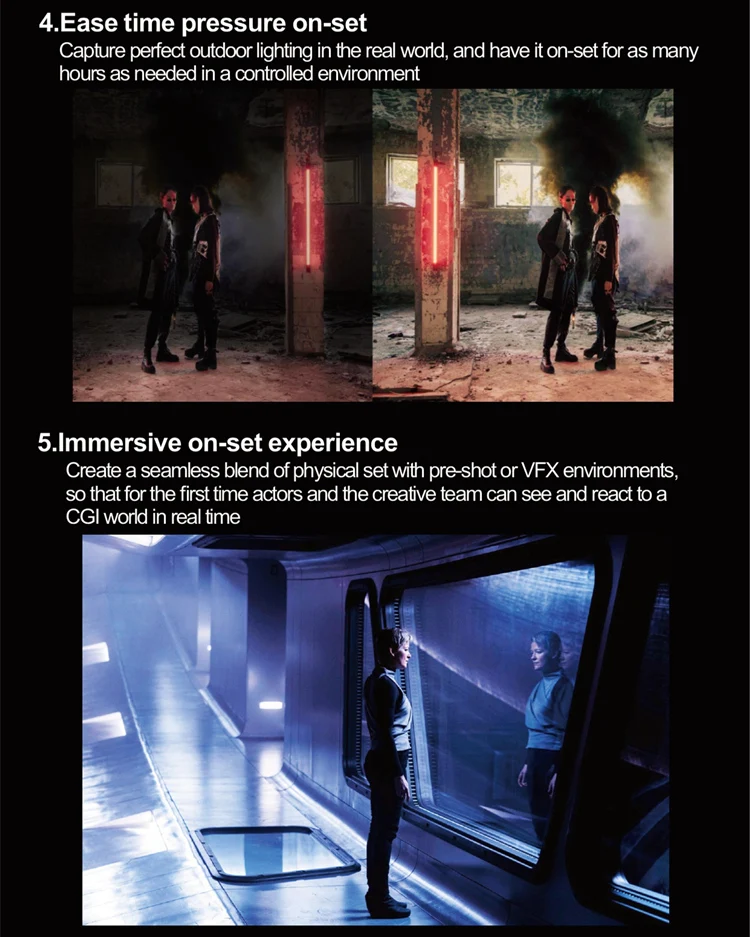 Immersive & XR LED Video Studio Display XR LED Display Low Brightness And High Grayscale Display Effect