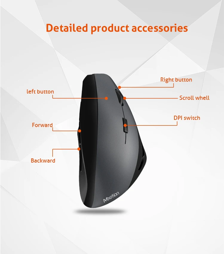 Meetion R380 Wireless Vertical Mouse