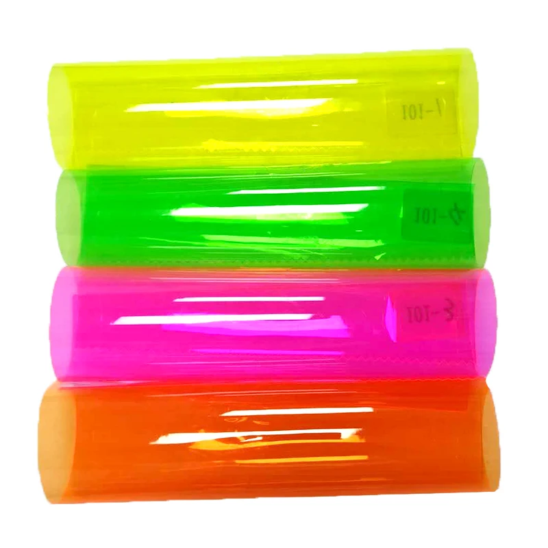 Custom Transparent Flexible Solid Color Super Clear Roll PVC Film Rolls for Packaging Carrier Bags
