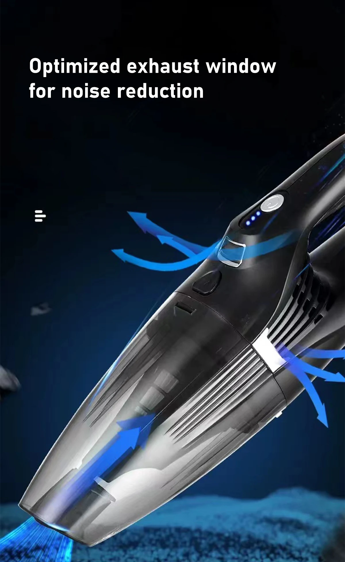 Портативный Ручной Аккумуляторный Пылесос, беспроводной автомобильный пылесос нового дизайна