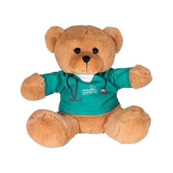 25cm Plush Standing Teddy Bear with Broken Arm - Hospital Gift