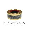 carbon fiber pattern -golden edge