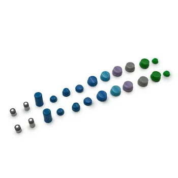 Color Tact Button Caps 6-16MM Knob Buttons Keypress for Amp Controller Synthesizers Mixers Blue