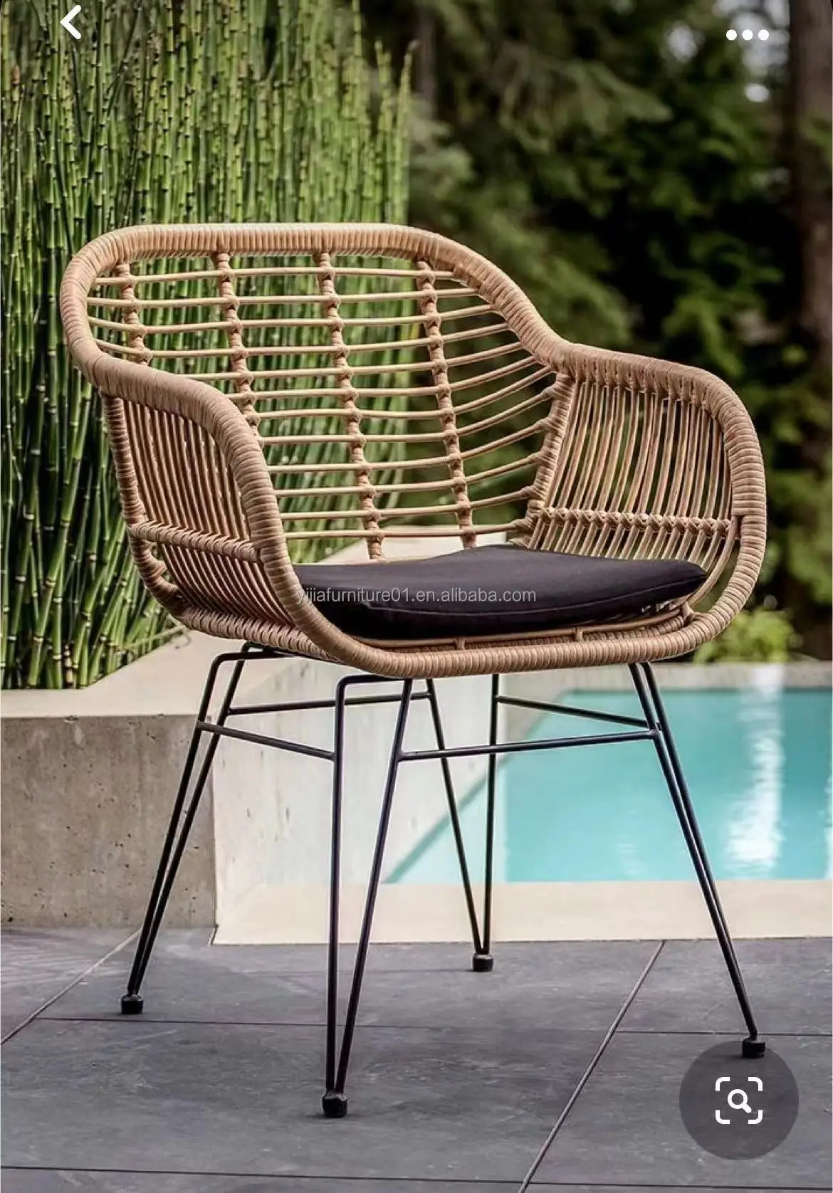 Rattan Chairs Outdoor Nordic Rattan Table And Chair Set Arm Beech ...