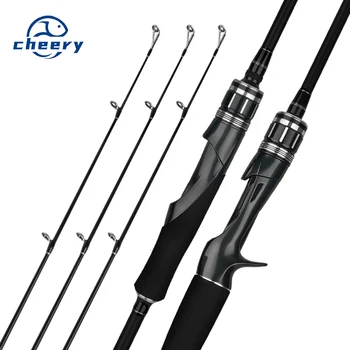 CHEERY High Quality Carbon Fiber 2 Section Spinning Carp Fishing Rod EVA Handle 1.8m/2.1m/2.4m MH Tips Sea Bass Casting Rod – Rod – view 2