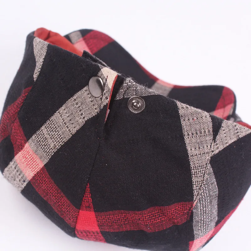 Wholesale Summer Character Casual Hats for Men and Women Plaid Beret Retro Sun Travel 100% Cotton