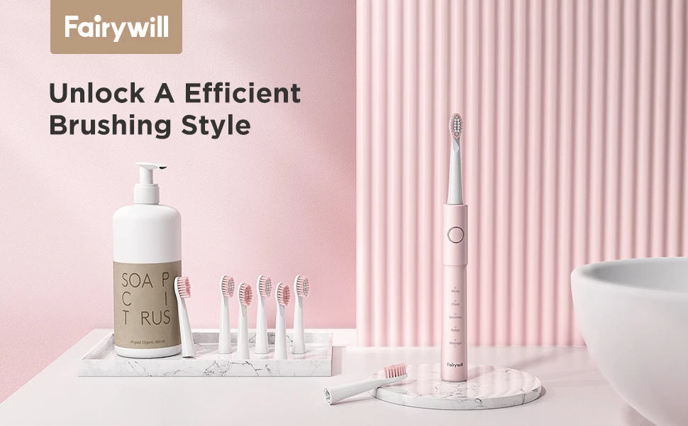 Fairywill Fw E11 Ipx7 Waterproof Smart Sonic Electric Toothbrush