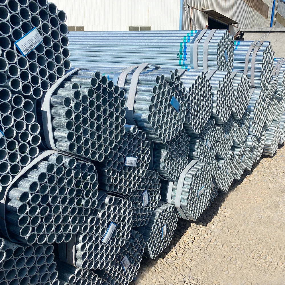 Hot Dip Galvanized Round Steel Iron Pipe Jis Compliant Bs Standard For Oil Pipelines With