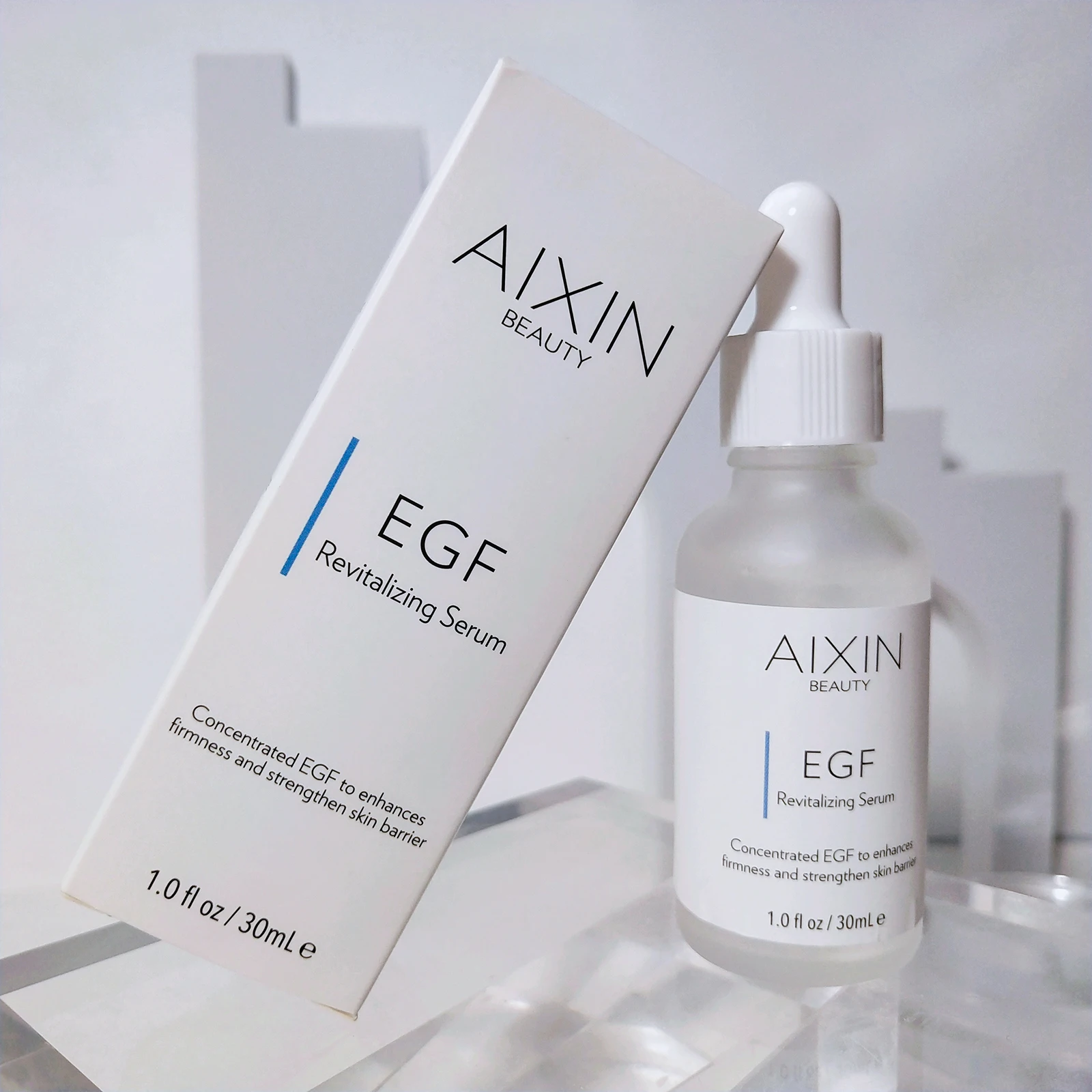 AiXin Beauty 30ml Organic Private Label EGF Face Repair Serum Facial Revitalizing Essence Advanced Night Repair Serum