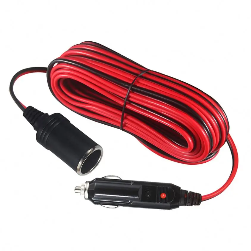 12V Outlet Adapter Dc Cable 12 Volt Plug Ac Car Cigarette Lighter  Receptacle Extension Wire With Socket