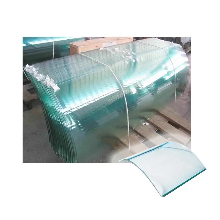 Top Quality Customized Size and Thickness Building Tempered Curved Glass Price