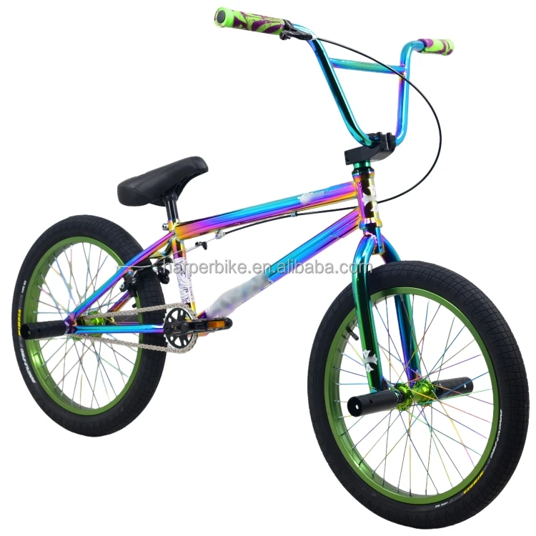 【美品‼️】ECLAT/STRESS前後セットBMXハブ　オイルスリックカラー ユニークデザイン オイルスリック BMX フリースタイル自転車 20インチ