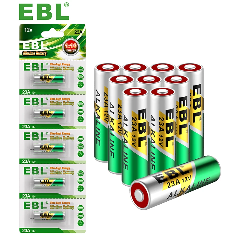 EBL 23A 12v Alkaline Battery For Doorbells Remote Control 23A GP23AE MN21 23GA