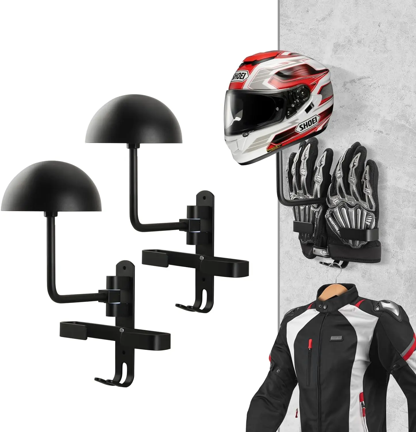 Motorcycle Wall Rack Metal Holder Motorcycle Helmet Rack Helmet Hanger for Motorcycle Bike ...