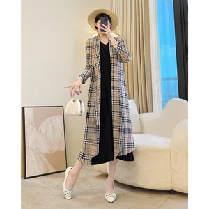 Miyake 2025 New Plaid Pleated Cardigan Women's Coat Temperament Fashionable Casual Style Women's Clothing Wholesale