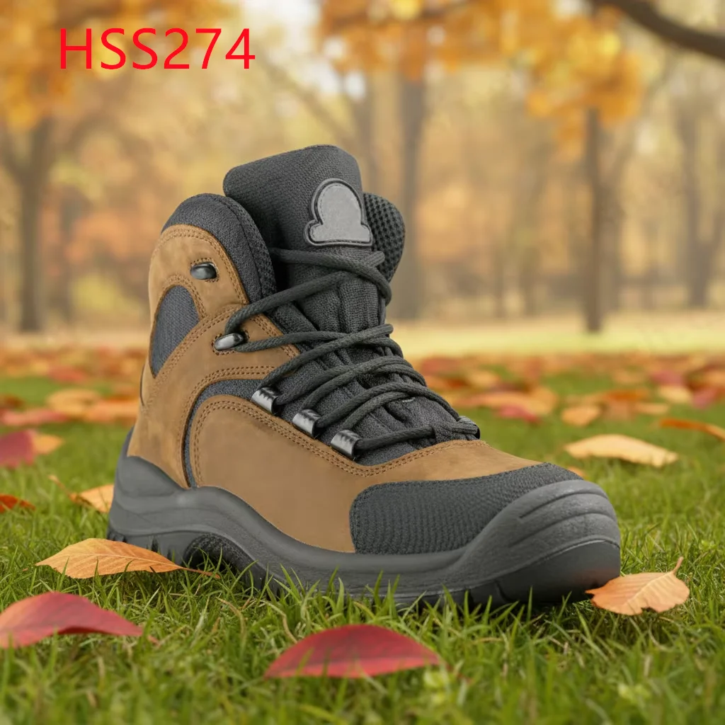 LXG,Journey Anti-tear Suede Leather Outdoor Hiking Boots Travel Trekking Wear Resistant Safety Shoes with Steel Toe HSS274