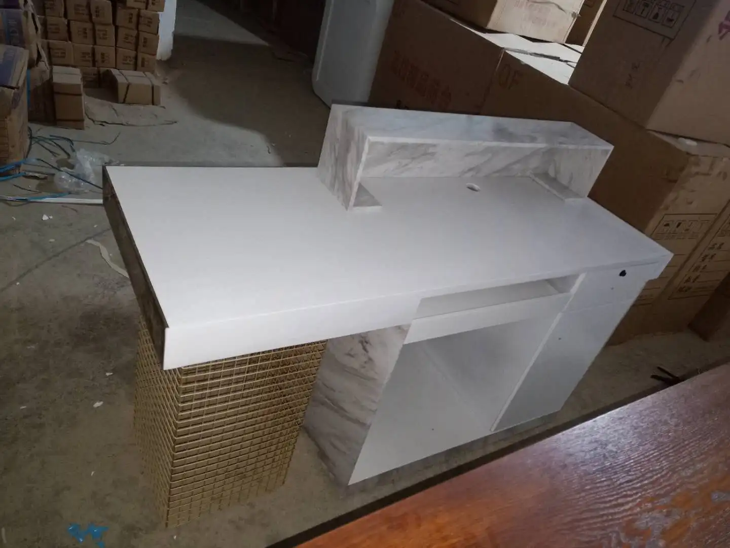 royal salon reception desk reception desk with partition