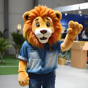 Shengye Mascot Factory Custom Cartoon Character Walking Costume Animal Lion Plush Mascot for Brand Advertising Event Performance