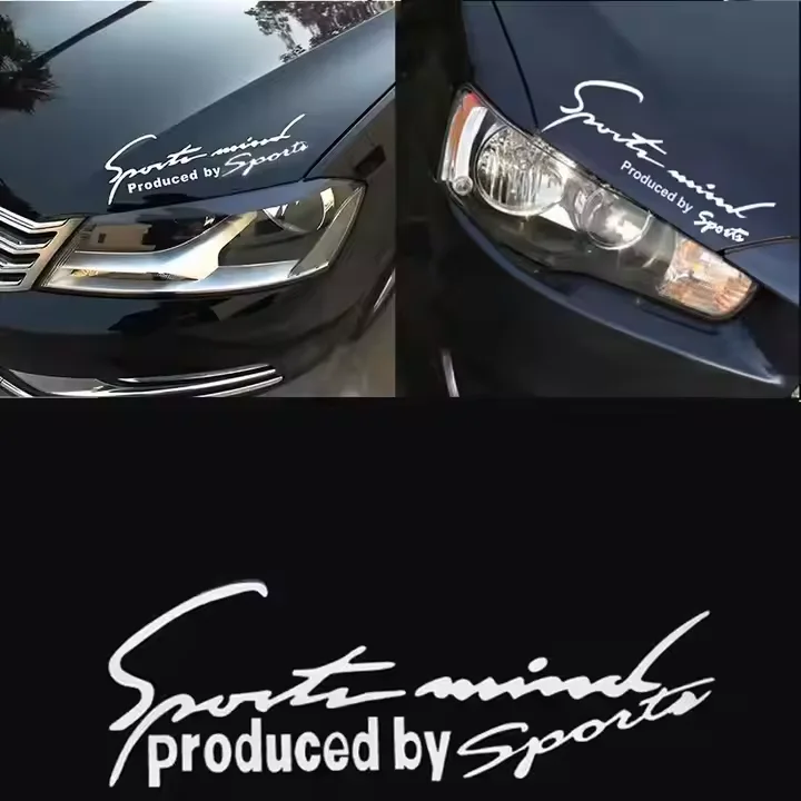 2pcs Sport Letter Universal Car Styling Decal Emblem Badge Car Stickers for Benz Audi for BMW for Benz Decoration with PPF