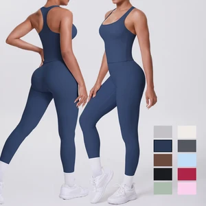 High Quality Sports Vest Yoga Pants Set Casual Running Fitness Yoga Clothing Set Suitable for Women