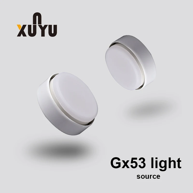 Светодиодная лампа 6 Вт, 8 Вт, точечный светильник Gx53 2700k, 4500k, 6000k, наружное и внутреннее освещение, потолочный светильник, корпус Gx53, приспособление для Gx53