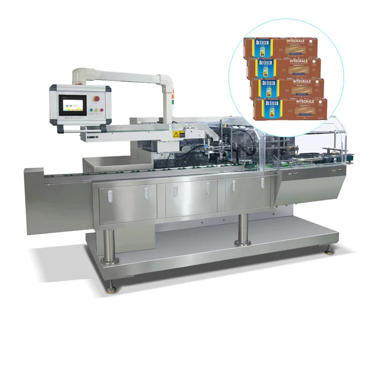 Fully Automatic Spaghetti Pasta Cartoning Machine Small Inner Paper Box Packing Machine Food Production Line