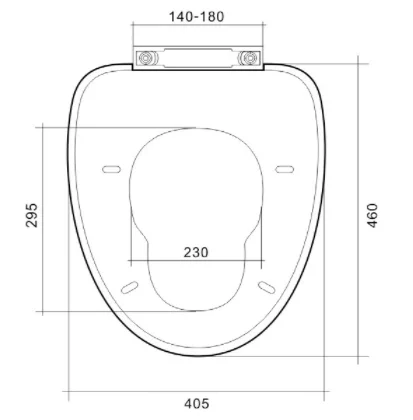 Подгонянный цельный керамический чехол для унитаза с функцией замедления работы прочный пластиковый дизайн