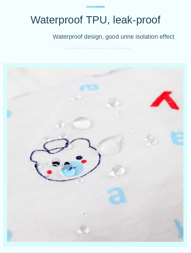 Infant Velcro Cloth Diaper Printing Adjustable Baby Waterproof and Leak-proof Pants Cloth Nappy Reusable Newborn Cloth Diapers