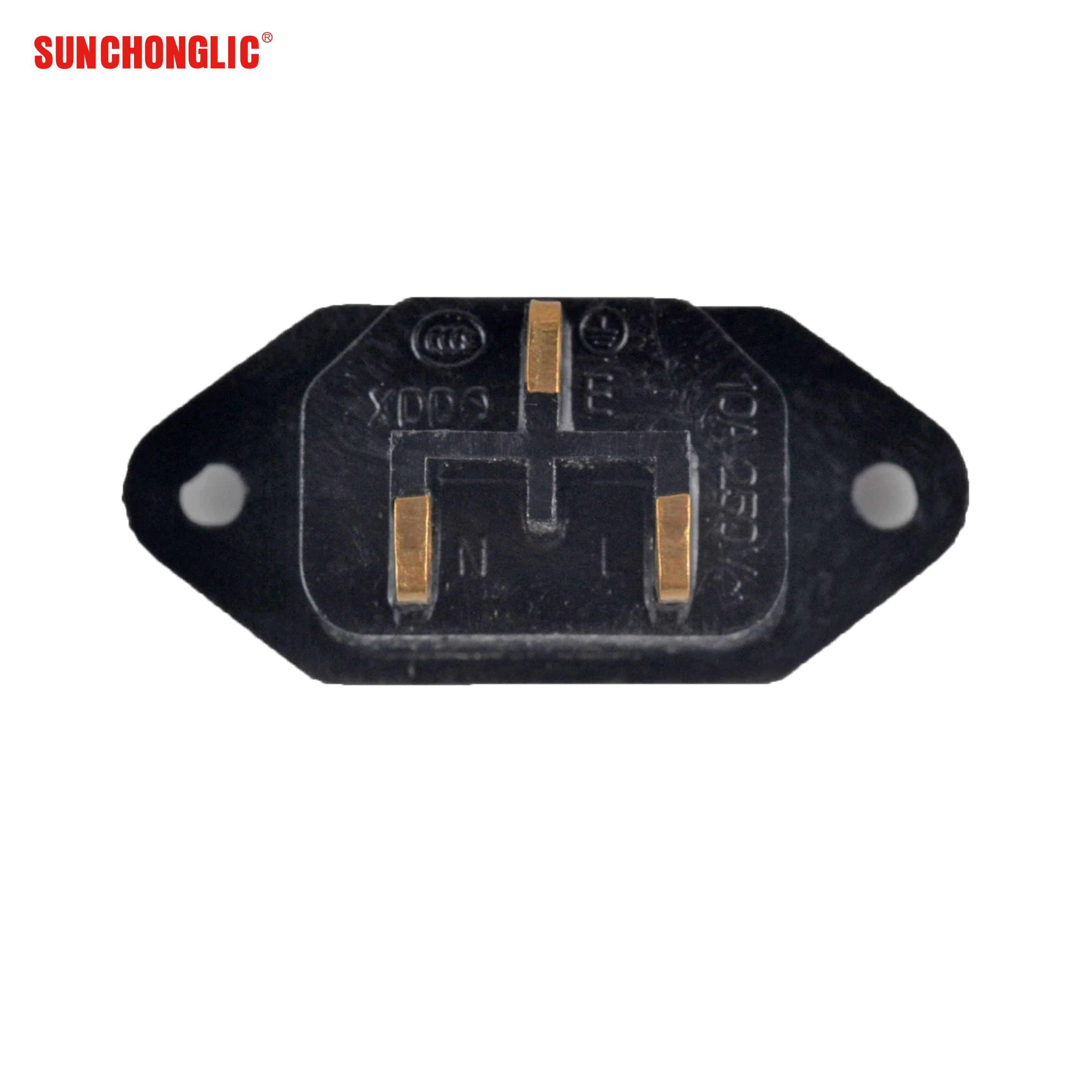 Sunchonglic Ac Power Socket Plug 3 Pin Socket Plug for Home Electrical Socket Rice Cooker for Sale
