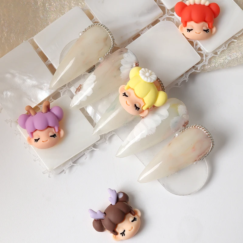 Высокое качество продукции, аксессуары для украшения ногтей, 10 шт./упак. металла для девочек с милыми рисунками из мультфильмов Подвески Art Наклейки для ногтей, аксессуары для женщин