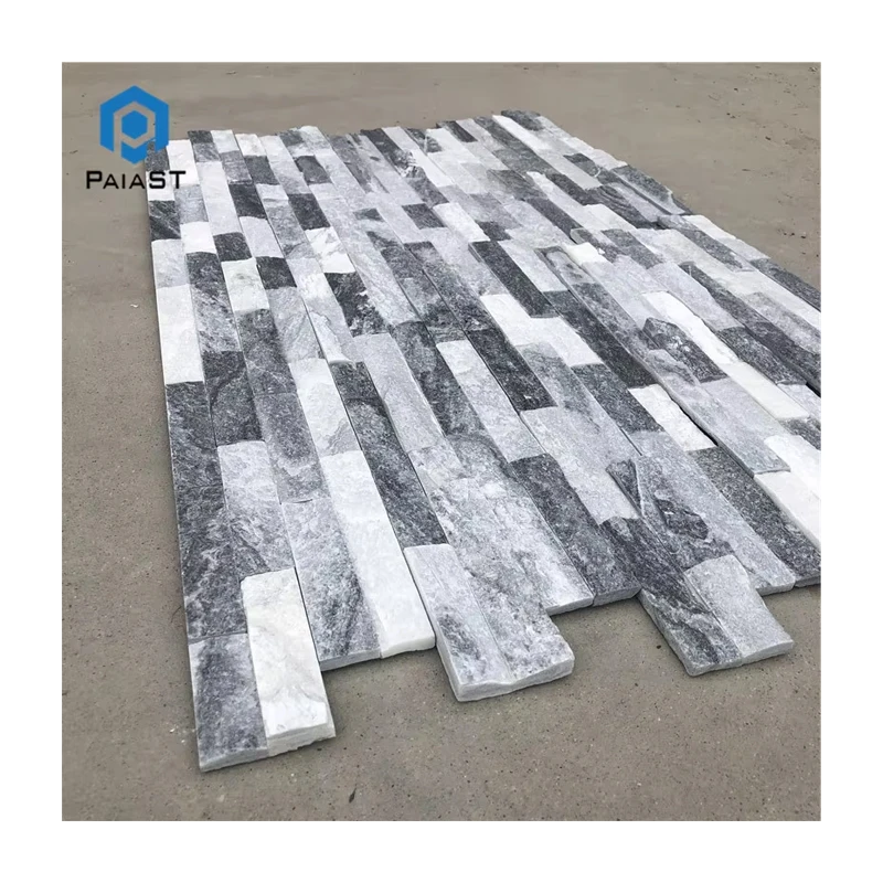 Exterior Wall Veneer Slate Culture Stone Stacked Stone Hotel Split Carton + Wooden Crate Tiles Graphic Design Modern Natural