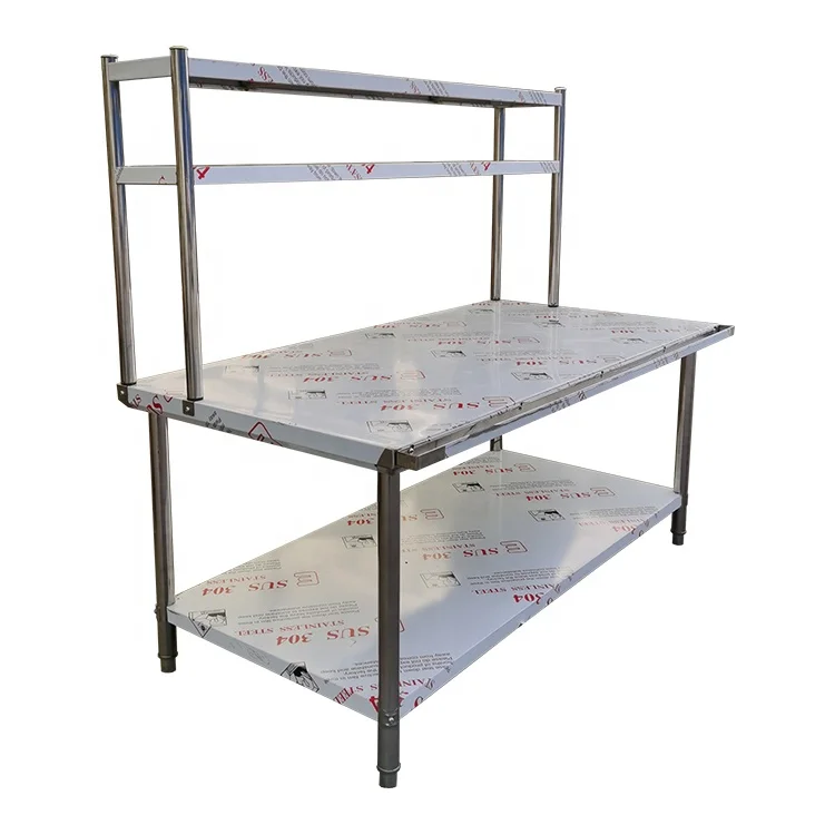 Stainless Steel Cutting Board Work Table Stainless Working Table With 2