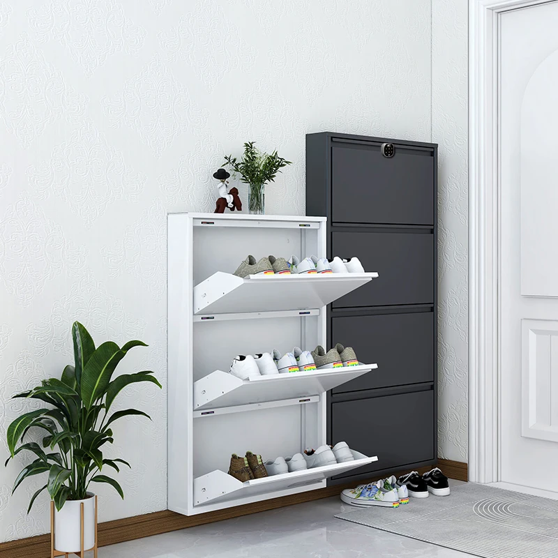 Outdoor-schuhschrank Mit Sicherheits-diebstahlschutz-schloss Schuhregal Für Eingangsbereich Wohnzimmer Kippbarer Schuhschrank Haushaltsgegenstände Aufbewahrung