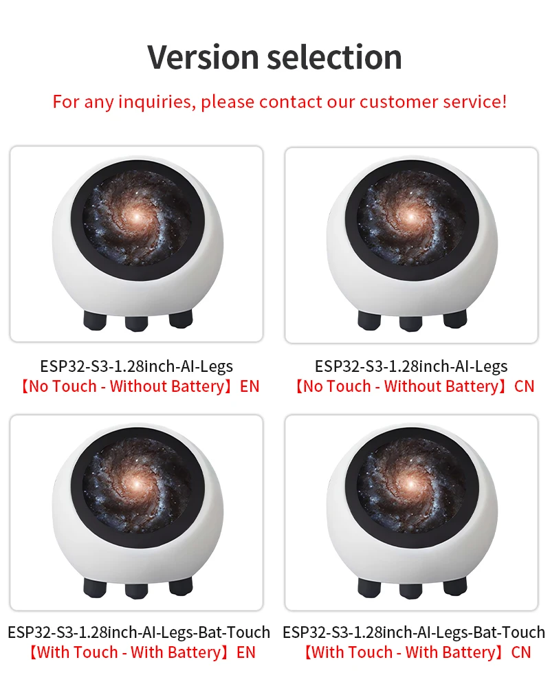 升级小智爱语音聊天机器人DeepSeek英文ESP32-S3开发板N16R8 1.28英寸液晶显示器家庭助理